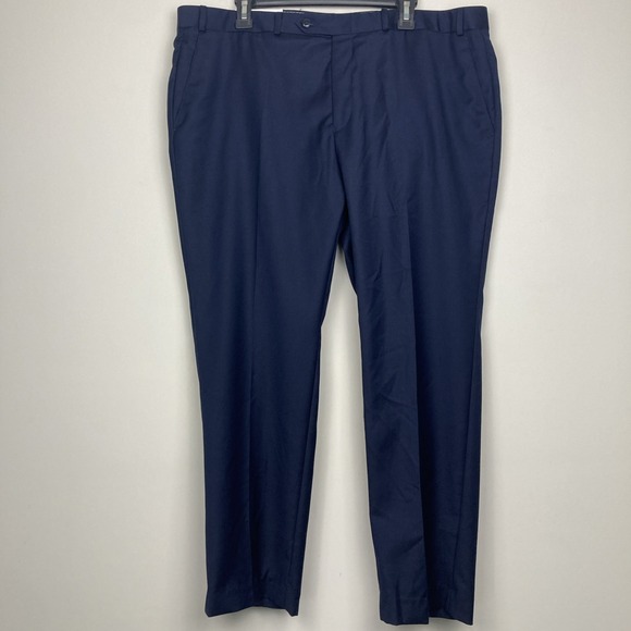 Michael Kors Mens‎ Classic fit Dress Pants 40Wx29L Navy Blue Wool E091346 - Picture 3 of 8